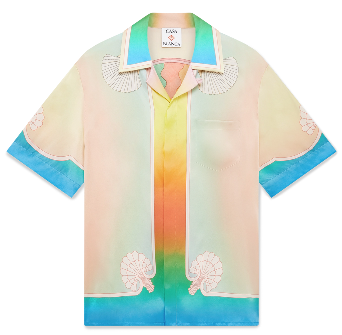 CASABLANCA - Lucid Dreams Silk Short Sleeve Shirt