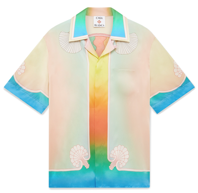 CASABLANCA - Lucid Dreams Silk Short Sleeve Shirt