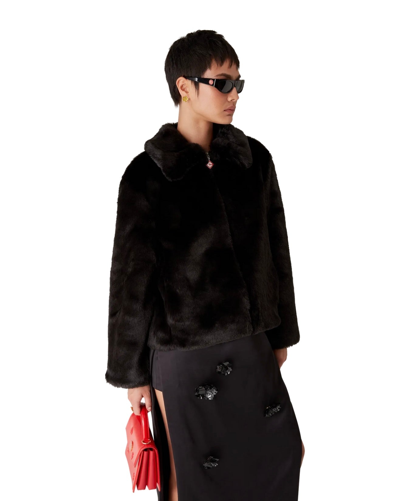 CASABLANCA - FAUX FUR JACKET