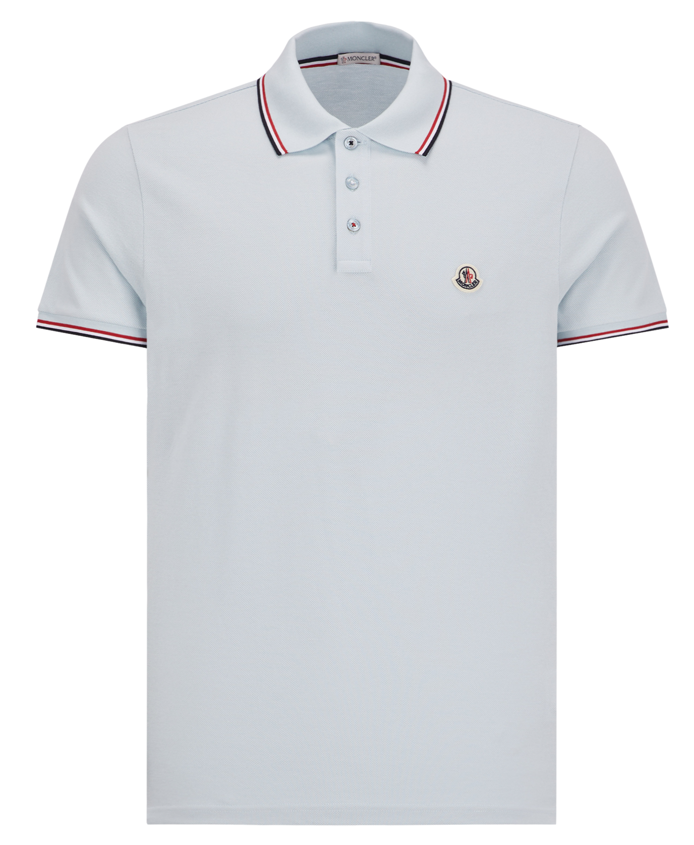 MONCLER - Polo bleu ciel