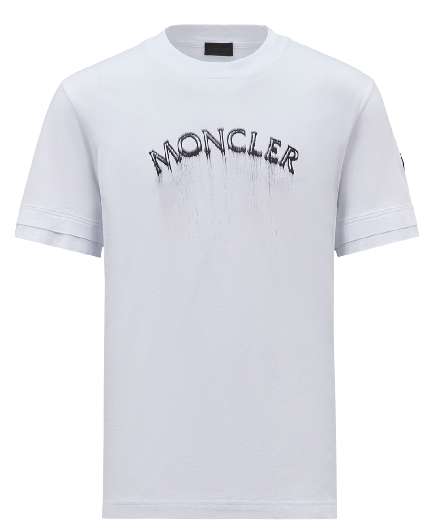 Moncler- Tee-shirt à logo blanc