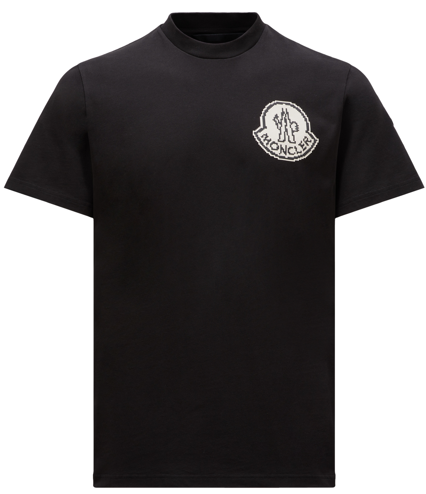 MONCLER - T-SHIRT NOIR LOGO PIXEL