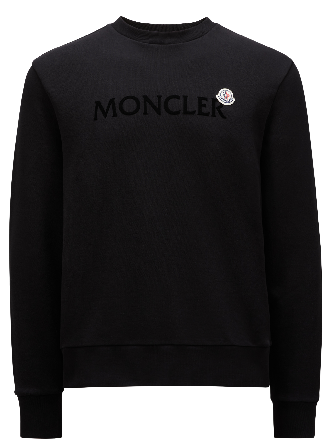 MONCLER - CREWNECK NOIR CLASSIQUE