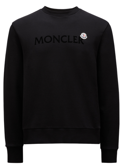 MONCLER - CREWNECK NOIR CLASSIQUE