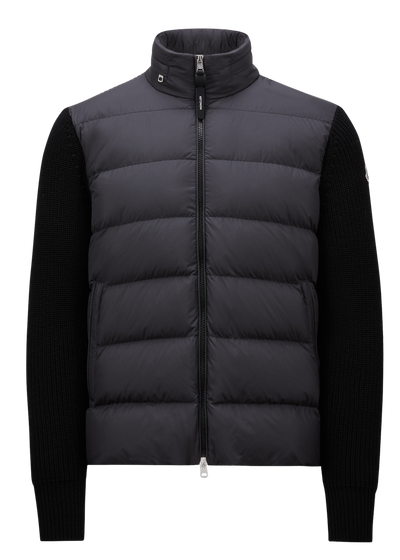 MONCLER - Cardigan bi-matière