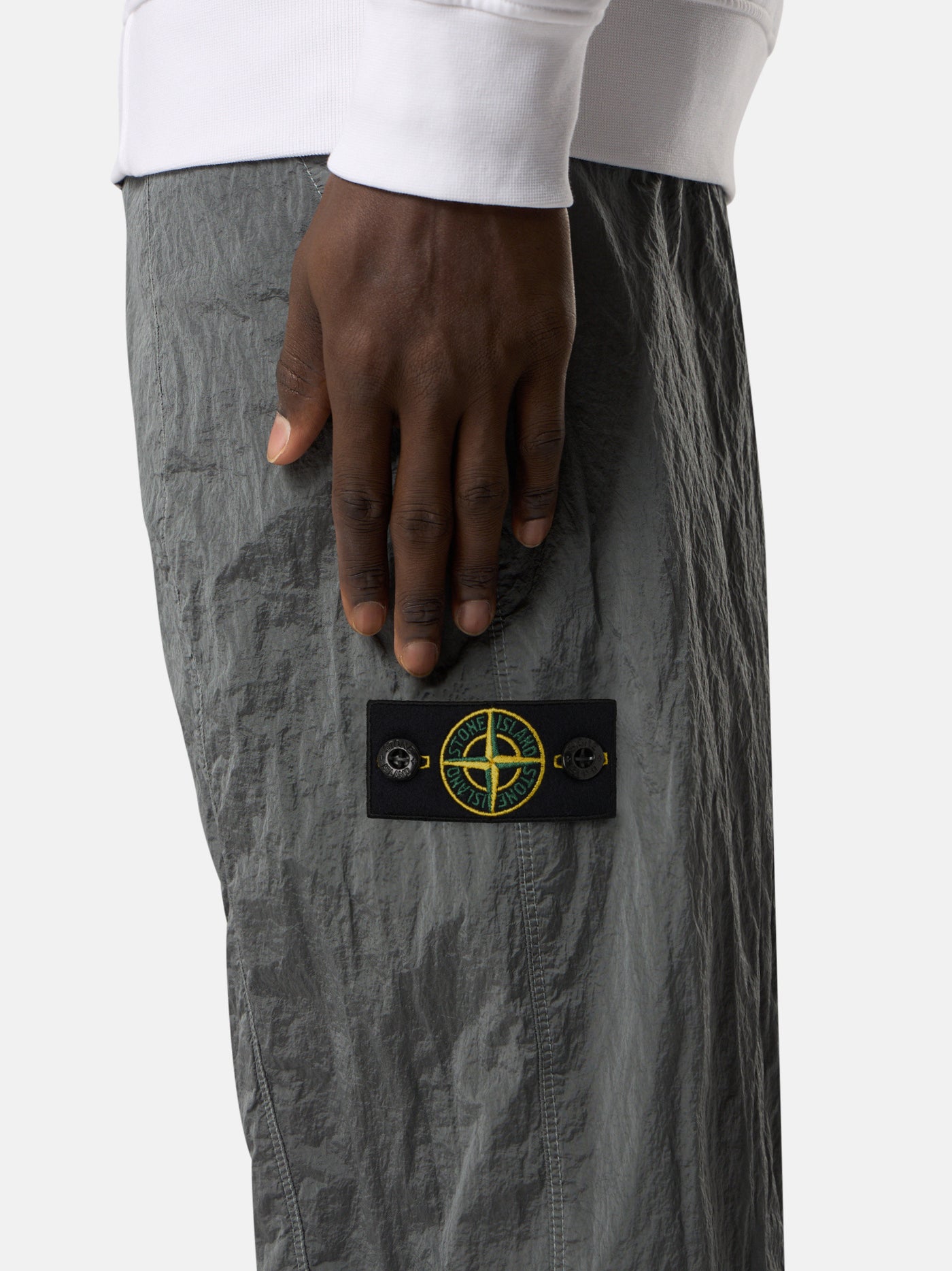 STONE ISLAND - Jogger coupe ample Nylon métal