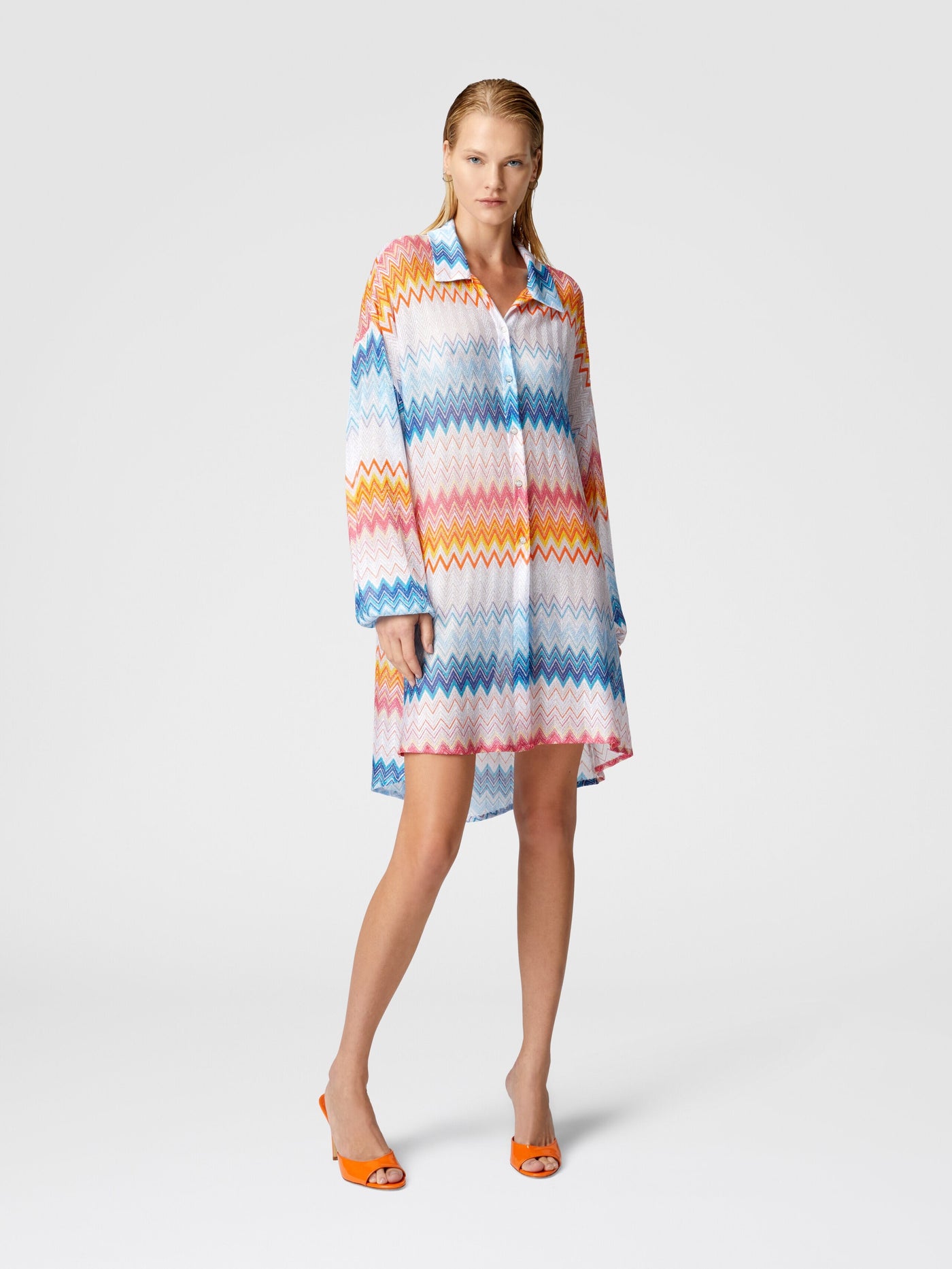 Missoni - Chemise oversize lamé zigzag