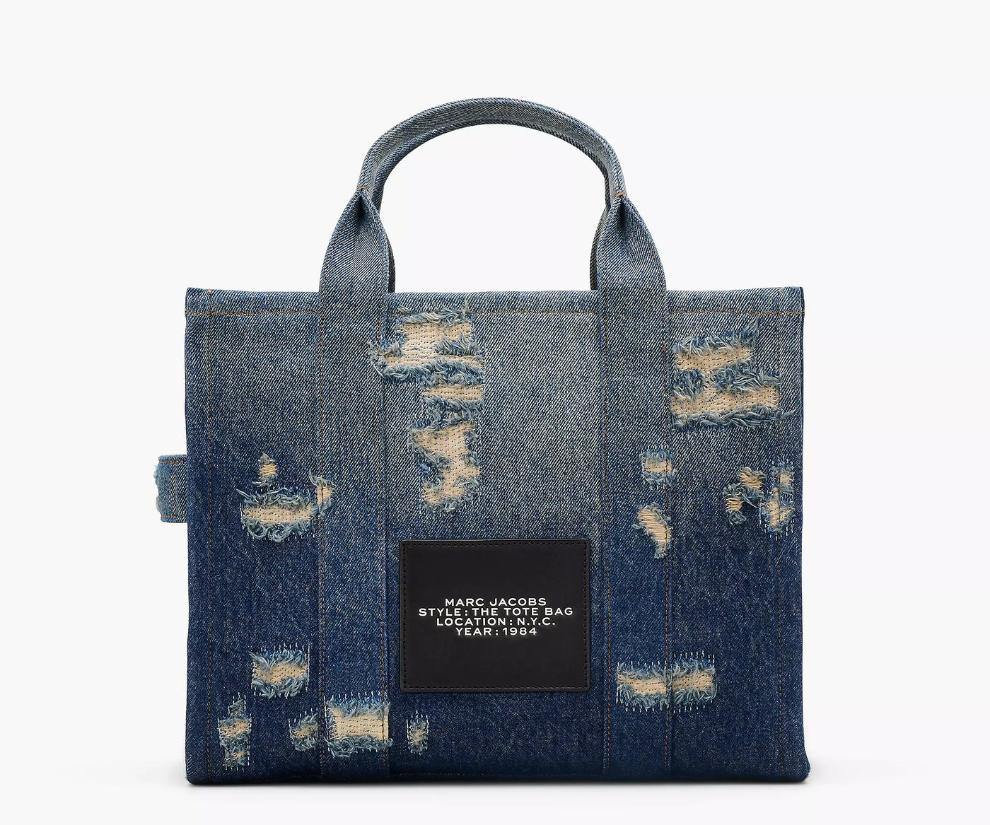 MARC JACOBS - The Rip and Repair Denim Medium Tote Bag