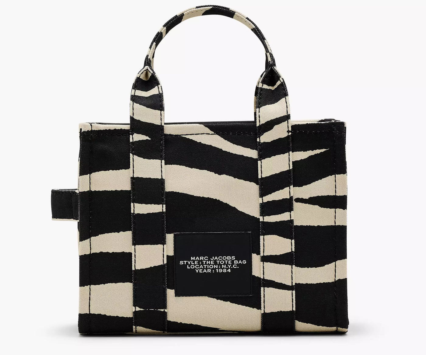 MARC JACOBS The Zebra Canvas Small Tote Bag RIVE NEUVE