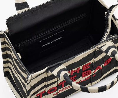 MARC JACOBS - The Zebra Canvas Small Tote Bag