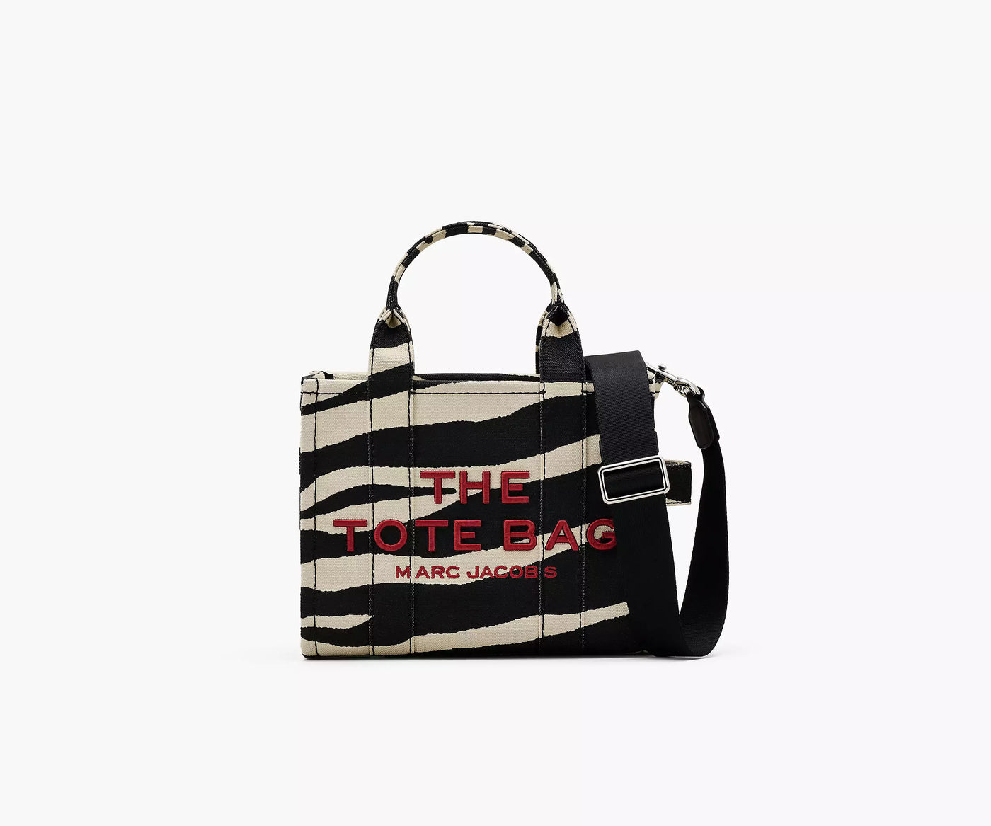 MARC JACOBS - The Zebra Canvas Small Tote Bag