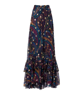 ETRO - Jupe longue en soie