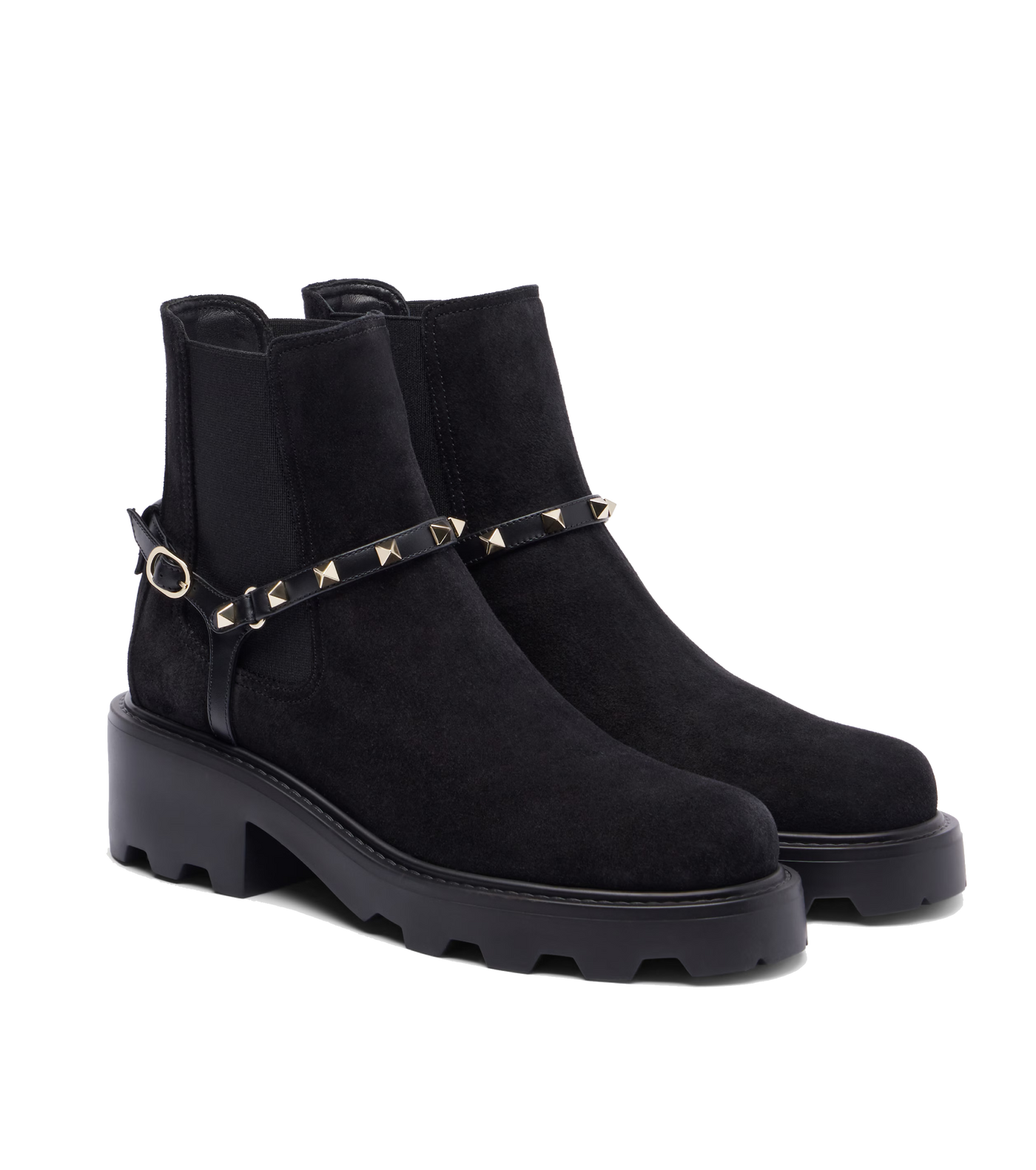 VALENTINO GARAVANI - Chelsea boots à détails de clous