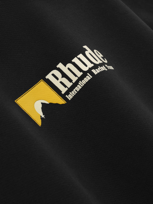 RHUDE - INTERNATIONAL RACING LOGO HOODIE