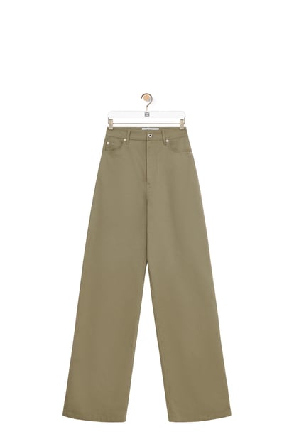 LOEWE - Pantalon taille haute en coton