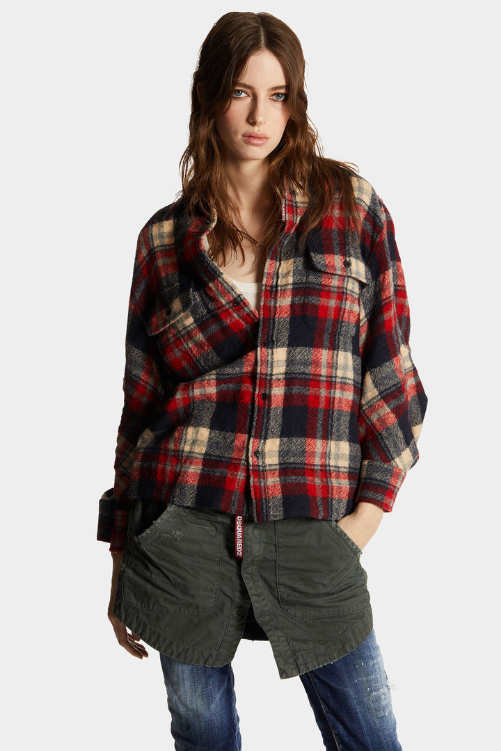 DSQUARED2 Chemise à carreaux en flanelle – RIVE NEUVE