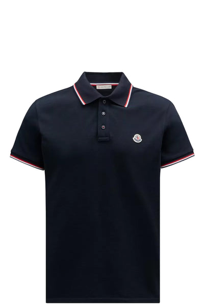 MONCLER - Polo bleu nuit