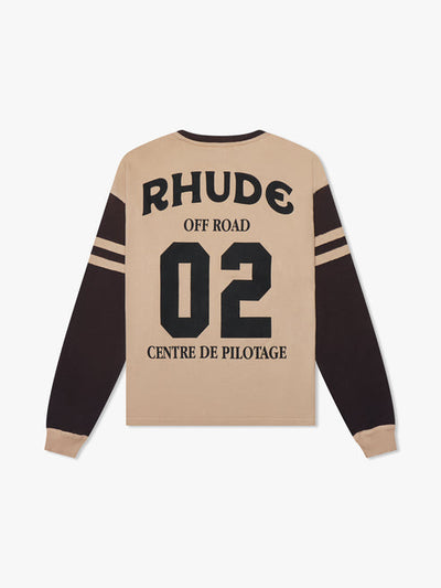 RHUDE - Tee-shirt manches longues Triple R Contrast