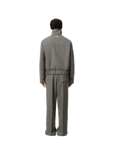 AMI PARIS - Blouson Harrington en&nbsp;double de laine motif chevron