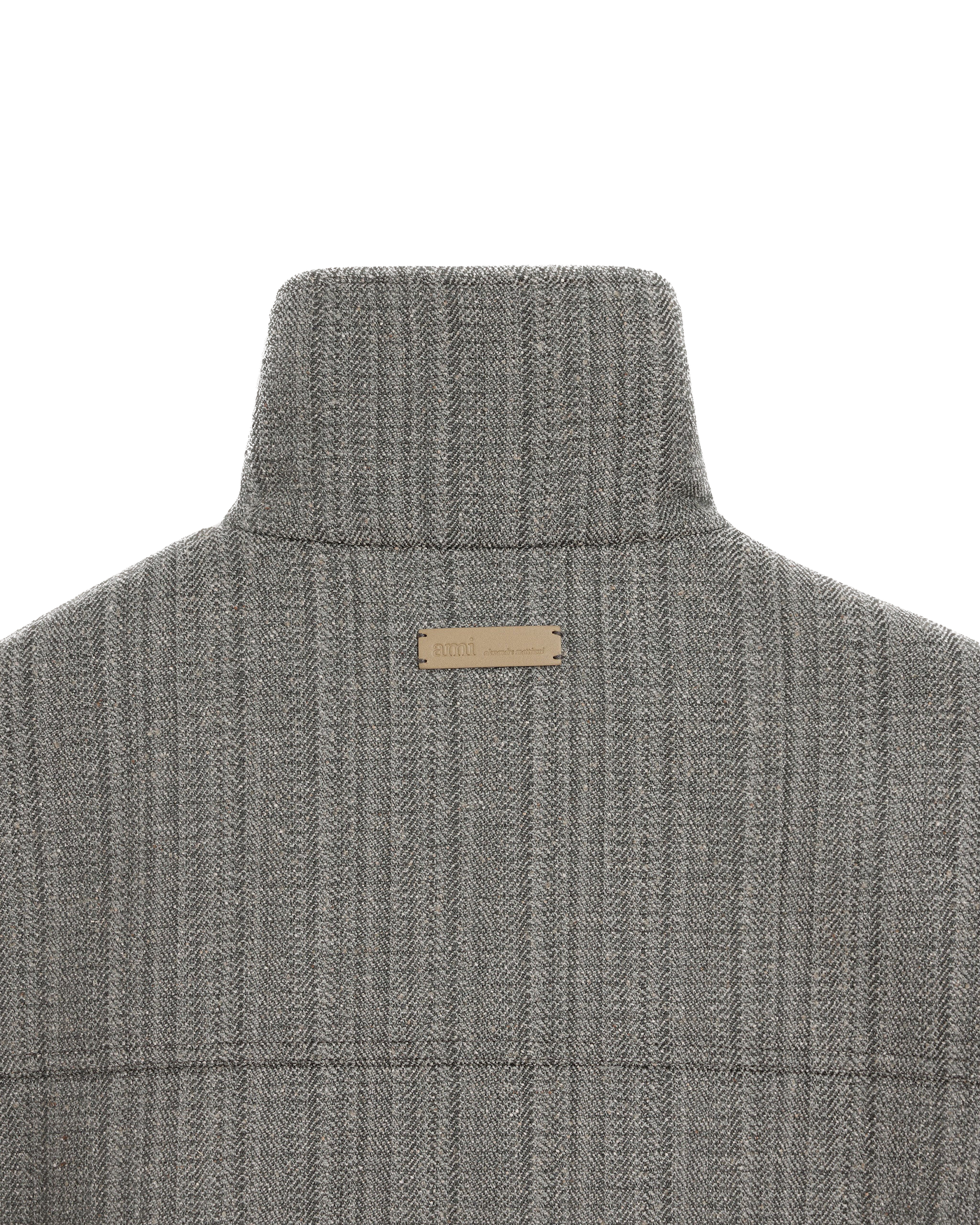 AMI PARIS - Blouson Harrington en&nbsp;double de laine motif chevron