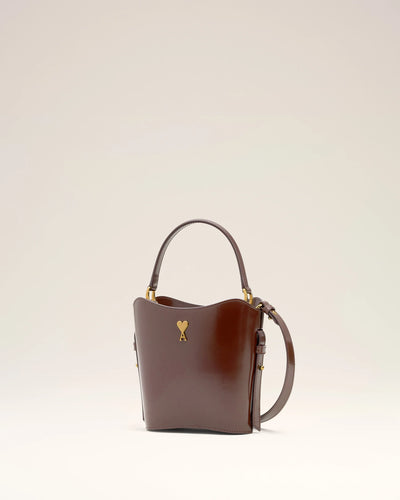 AMI PARIS - Mini sac seau Paris Paris en cuir glacé