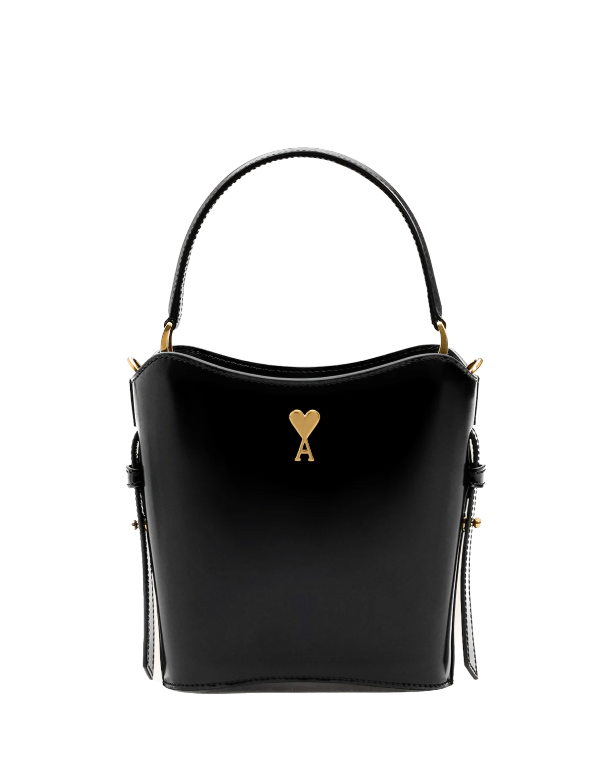 AMI PARIS - Mini sac seau Paris Paris en cuir glacé