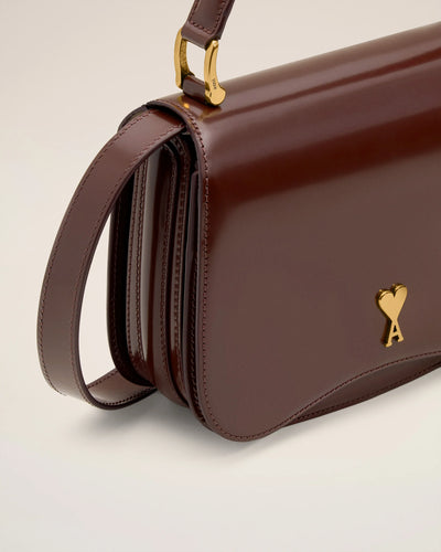 AMI PARIS - Sac top handle Paris Paris en cuir glacé