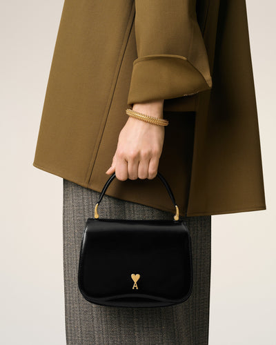 AMI PARIS - Sac top handle Paris Paris en cuir glacé