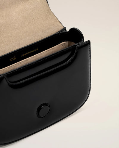 AMI PARIS - Sac top handle Paris Paris en cuir glacé