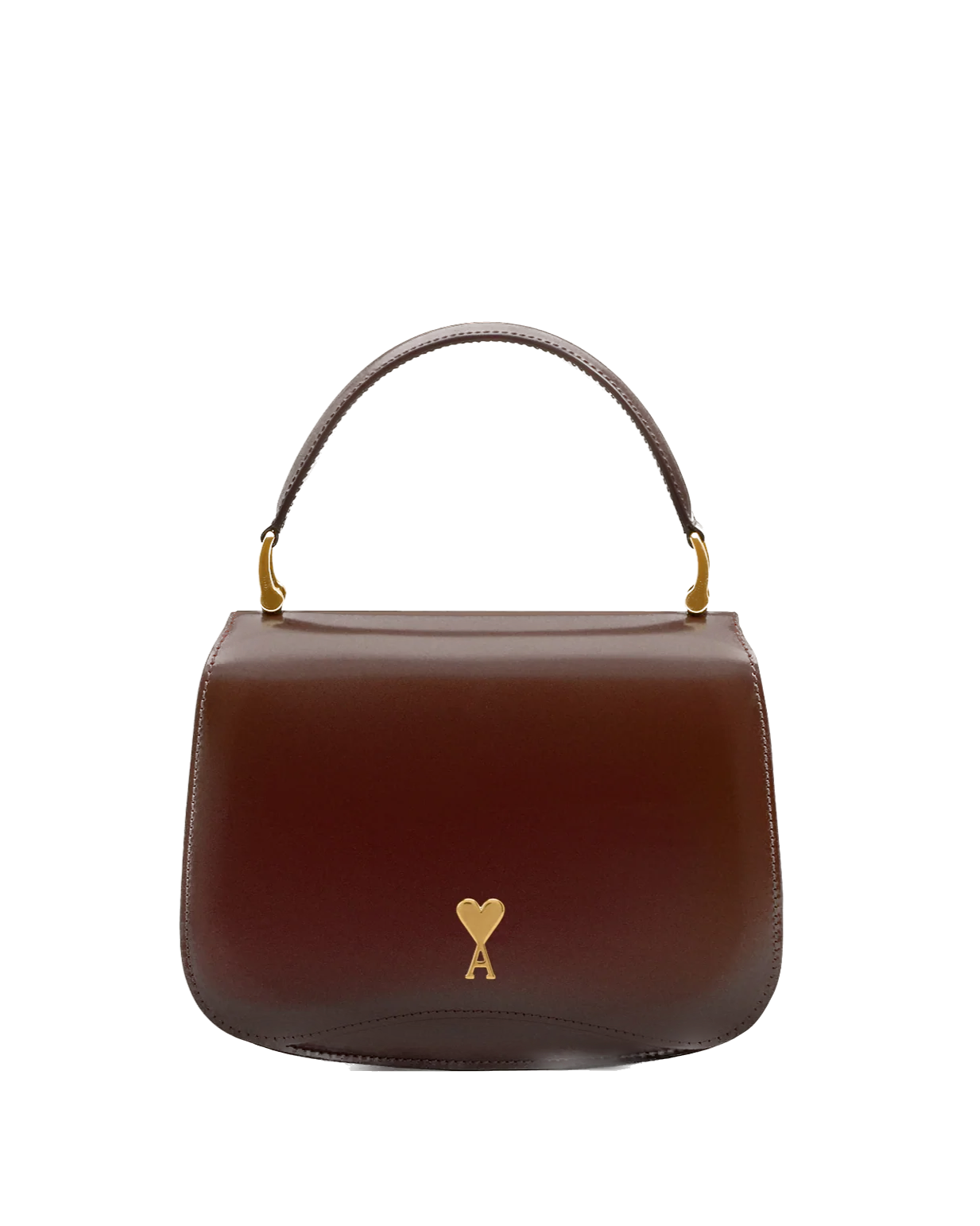 AMI PARIS - Sac top handle Paris Paris en cuir glacé