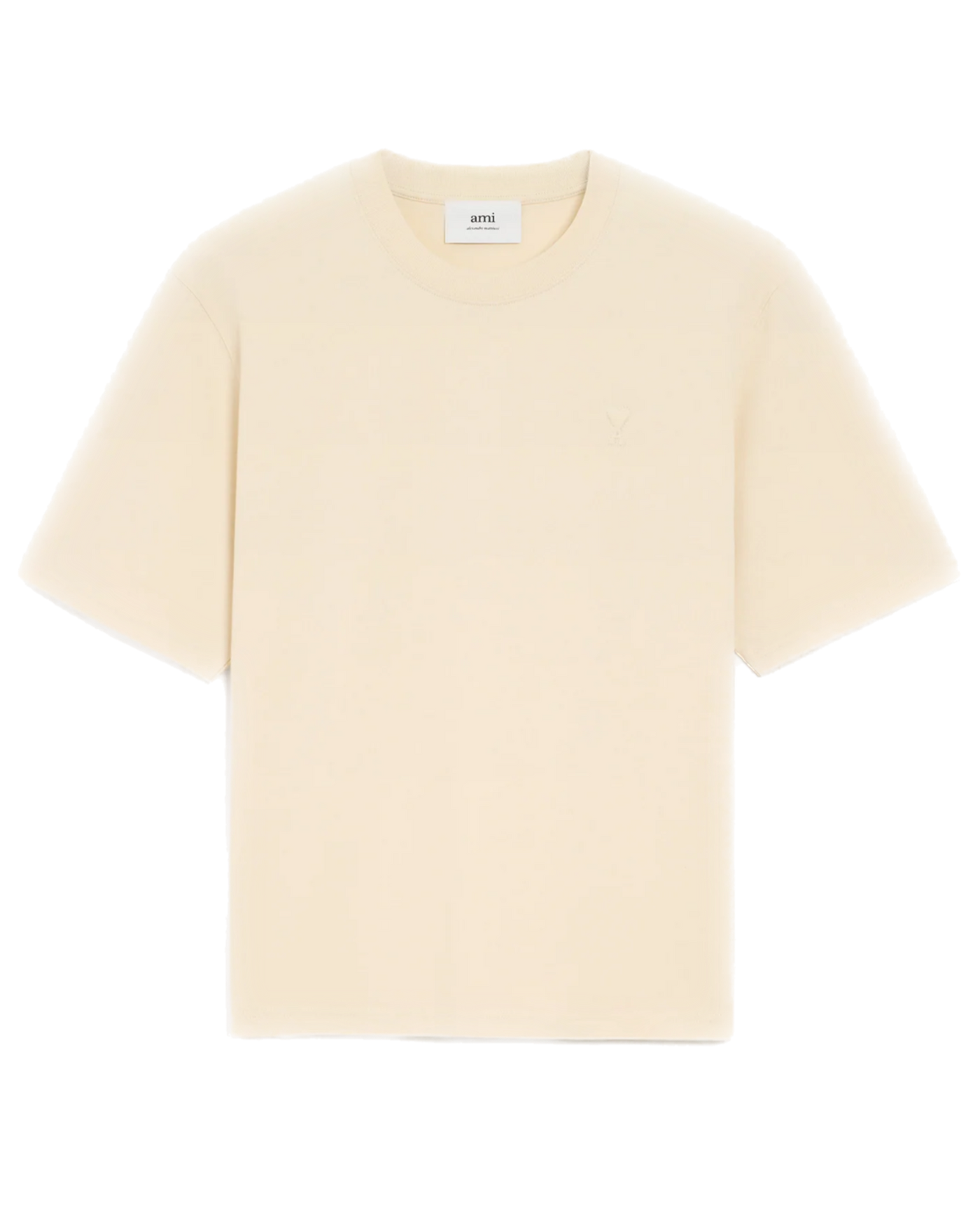 AMI PARIS - T-shirt Blanc Ami De Coeur En Coton