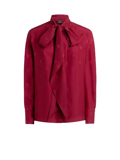 ÉTRO - BLOUSE EN JACQUARD DE SOIE