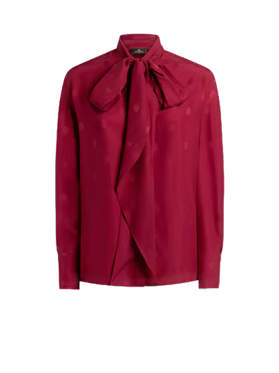 ÉTRO - BLOUSE EN JACQUARD DE SOIE