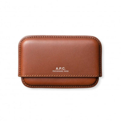 A.P.C. PARIS - portes-cartes Magna Carta marron