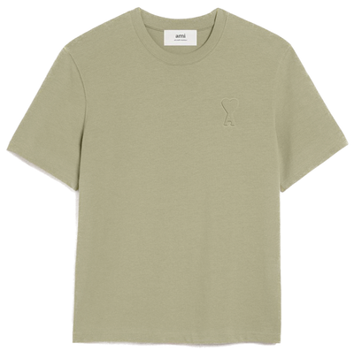 AMI PARIS - TSHIRT ADC TON-SUR-TON VERT SAUGE