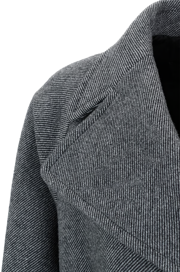 BARBARA BUI - Manteau long en sergé de laine rayé