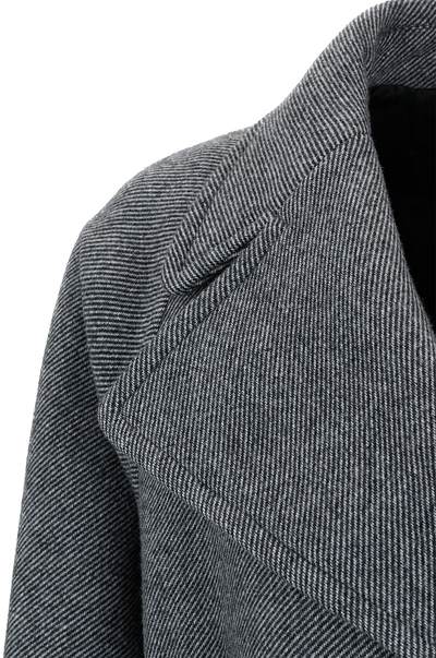 BARBARA BUI - Manteau long en sergé de laine rayé