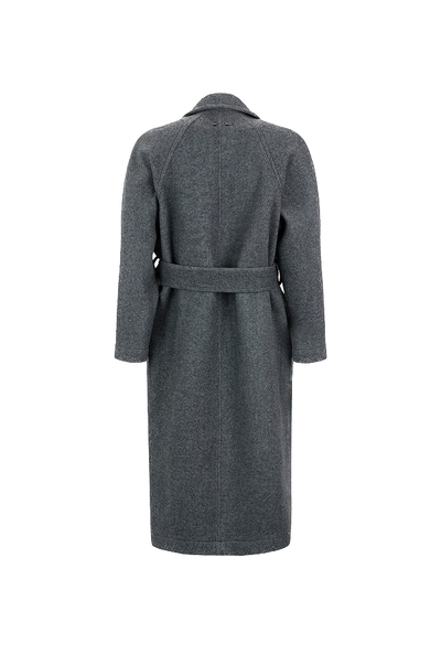 BARBARA BUI - Manteau long en sergé de laine rayé