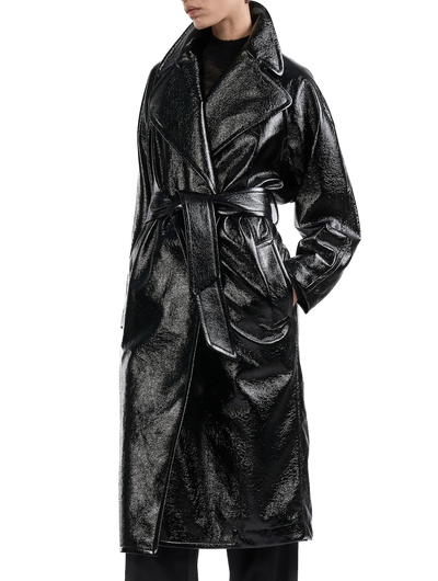 BARBARA BUI - Trench-coat façon Naplack noir