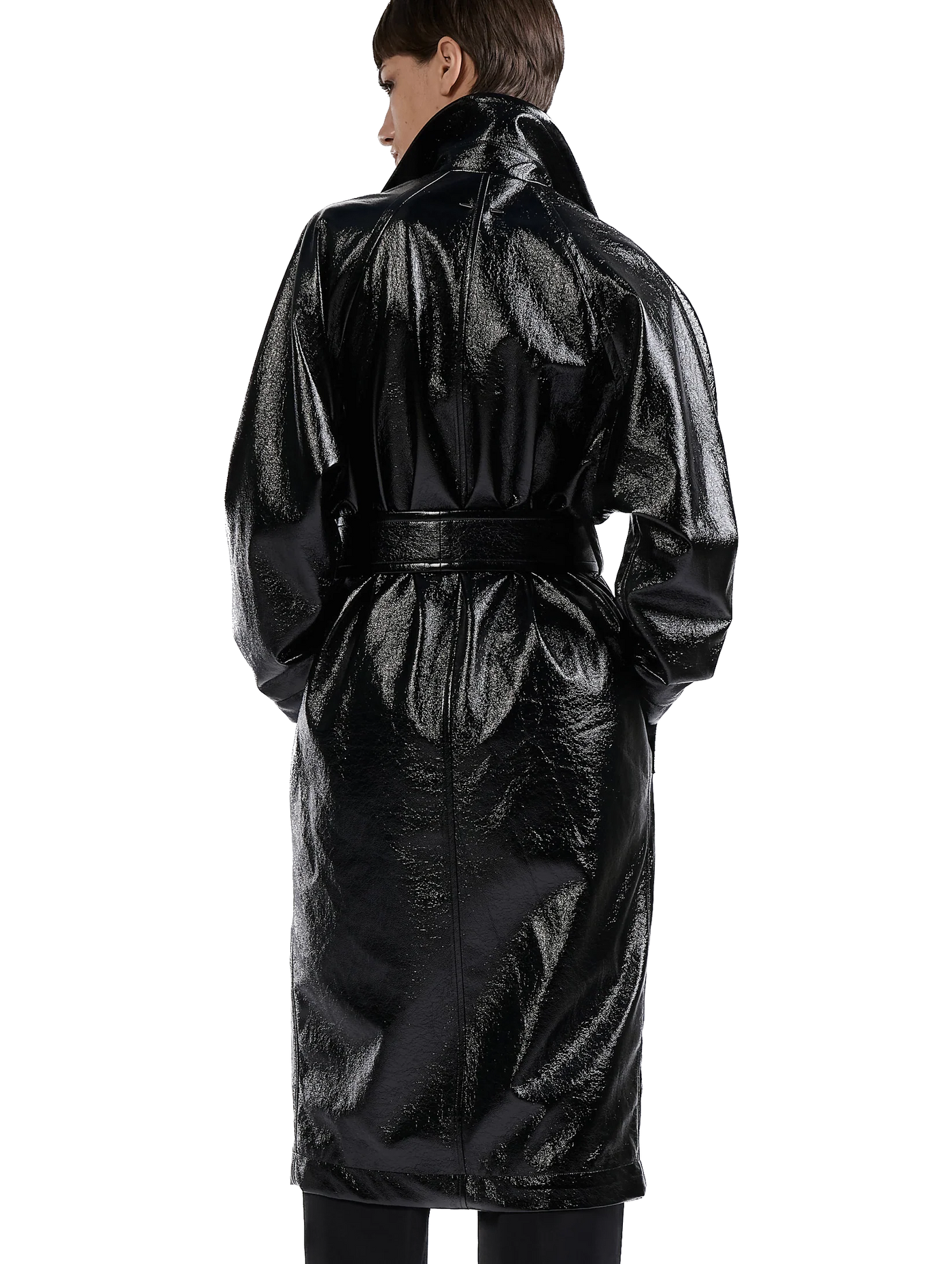 BARBARA BUI - Trench-coat façon Naplack noir
