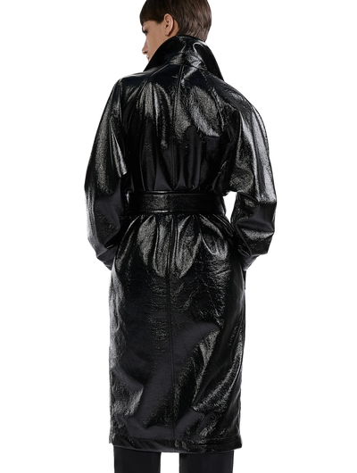 BARBARA BUI - Trench-coat façon Naplack noir
