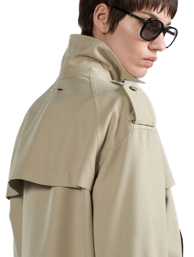 BARBARA BUI - Blouson oversized en gabardine coton et laine sable