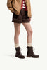 MONCLER - Bottes Moncler Kickstream marron
