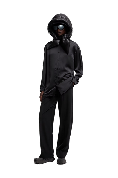 MONCLER GENIUS - Chemise en satin Moncler x EE72 par Edward Enninful