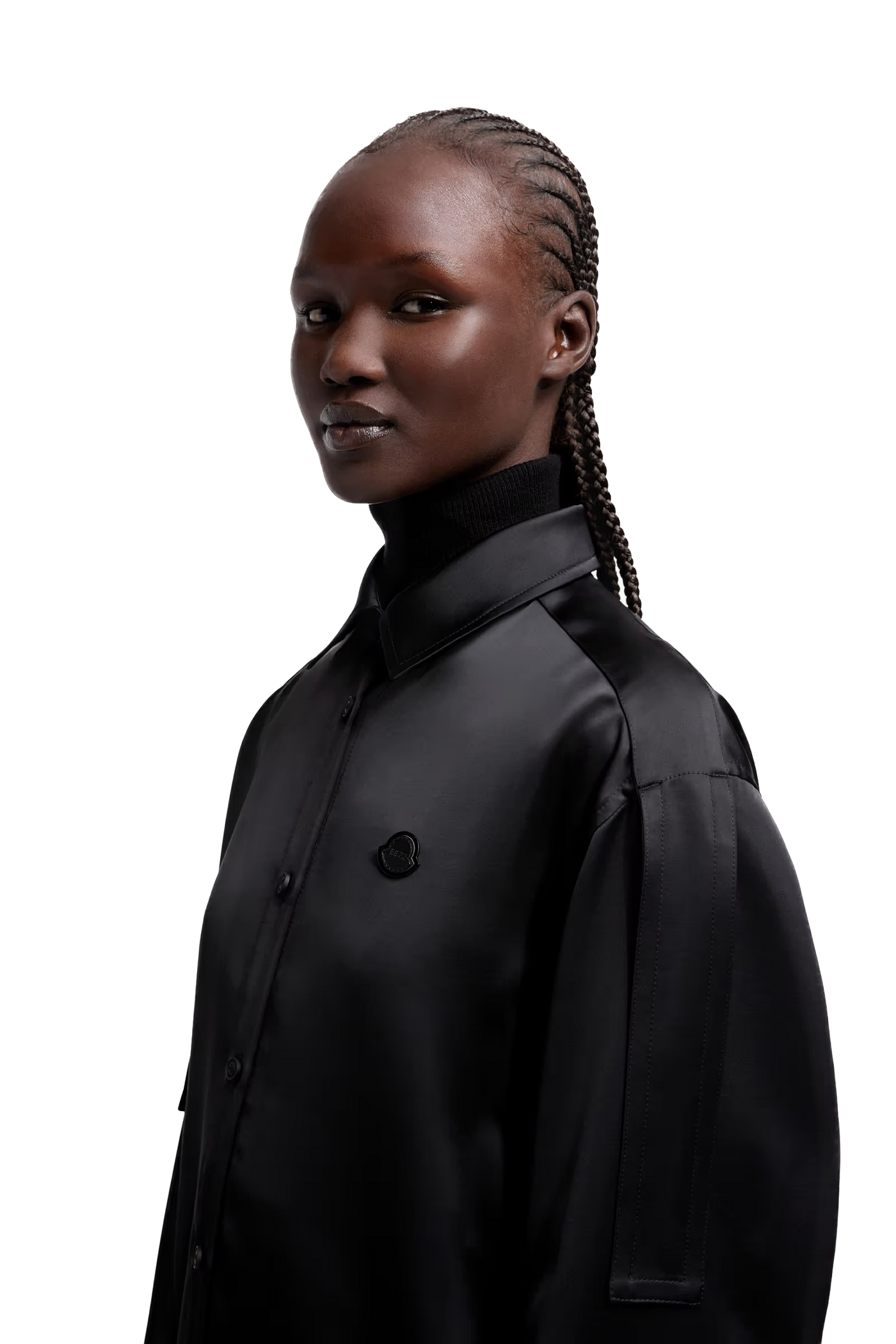 MONCLER GENIUS - Chemise en satin Moncler x EE72 par Edward Enninful