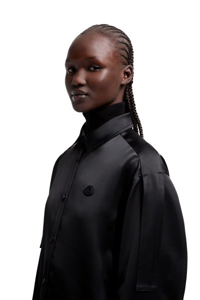 MONCLER GENIUS - Chemise en satin Moncler x EE72 par Edward Enninful