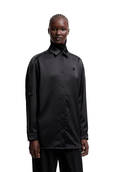 MONCLER GENIUS - Chemise en satin Moncler x EE72 par Edward Enninful