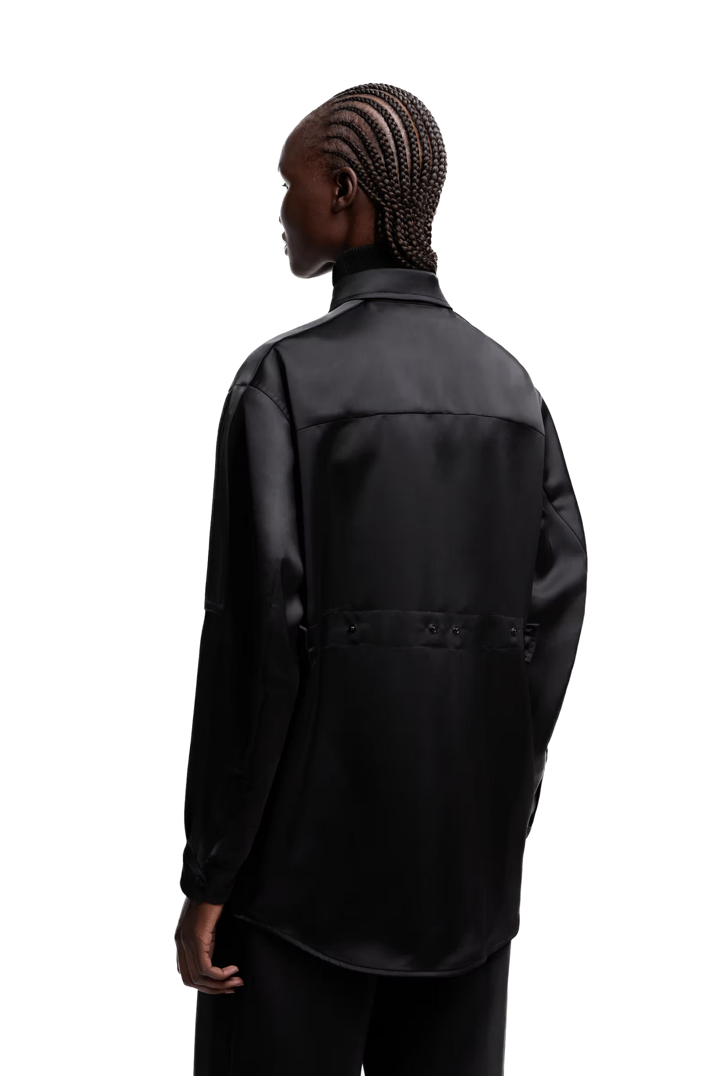 MONCLER GENIUS - Chemise en satin Moncler x EE72 par Edward Enninful
