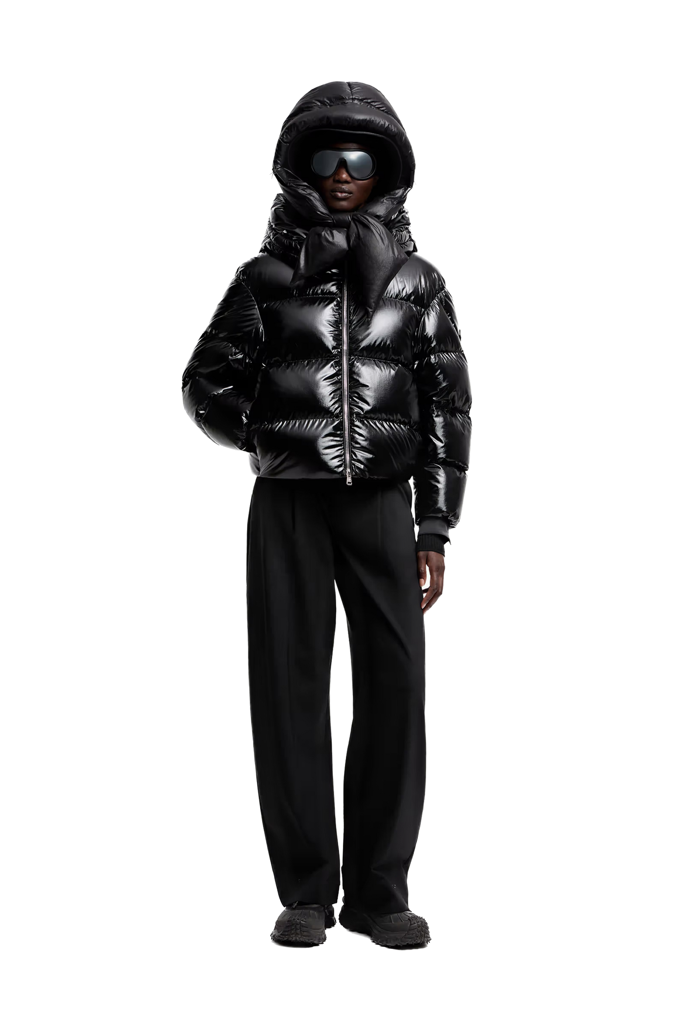 MONCLER GENIUS- Doudoune courte à capuche Lothar Moncler x EE72 par Edward Enninful