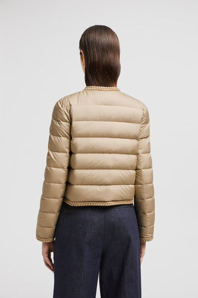 MONCLER - Doudoune courte Gencay beige